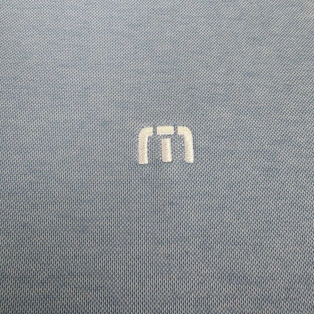 Travis Mathew Shirt Mens XL Blue Polo Pima Cotton Golf Active Casual Performance - Picture 11 of 16